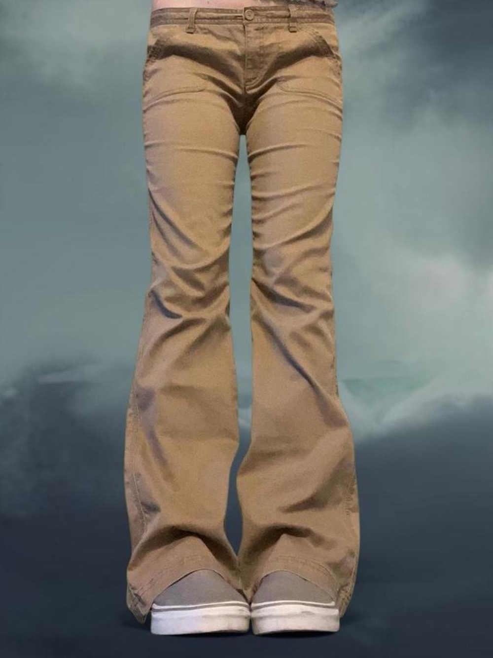 Lowrise Y2K Cargo Flared Bootcut Hollister Pants Womens Size 11 Size 32